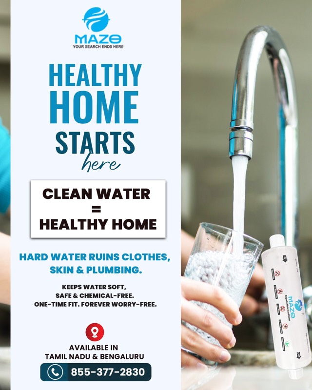 Soft water for healthier home